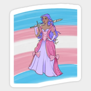 Trans knight Sticker